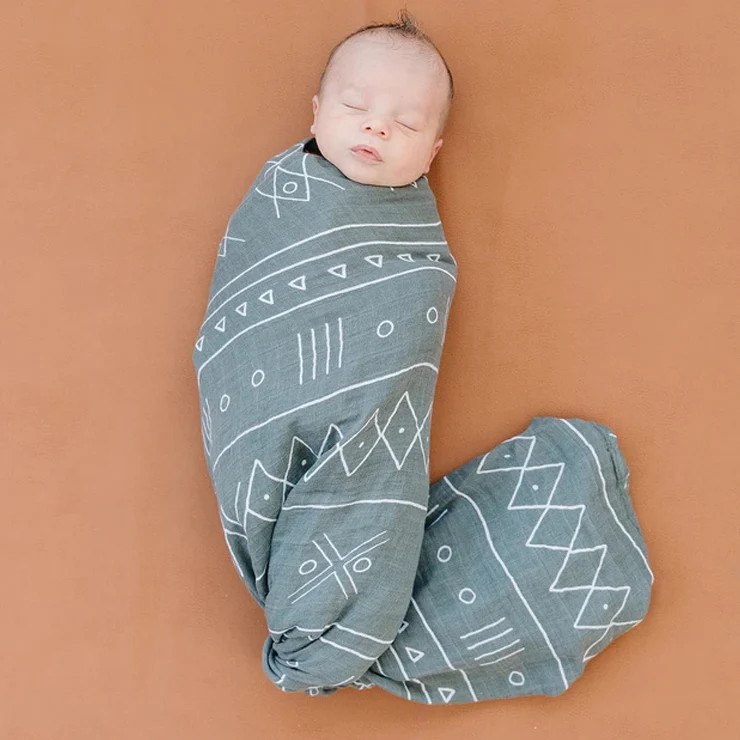 Muslin Swaddle, Alpine | SpearmintLOVE