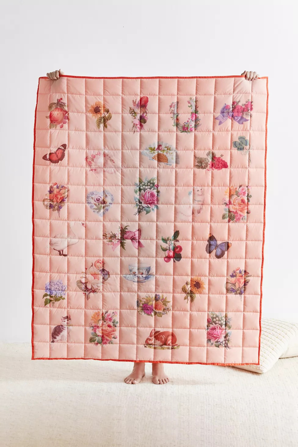 Vicki Collage Nylon Throw Blanket | Urban Outfitters (US and RoW)