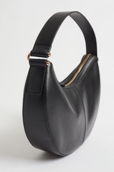 Small Rounded Leather Handbag | H&M (UK, MY, IN, SG, PH, TW, HK)