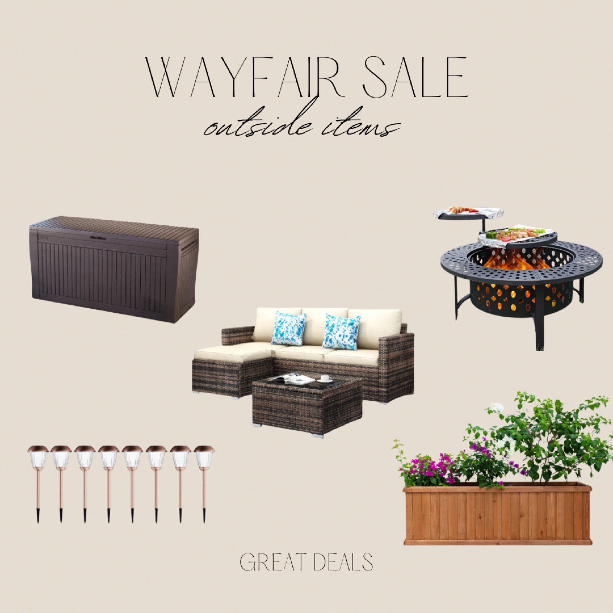Wayfair is having a big outdoor sale right now! Sharing my favourite finds for great prices 🫶🏼 outdoor spring finds trendy modern

#LTKhome #LTKVideo