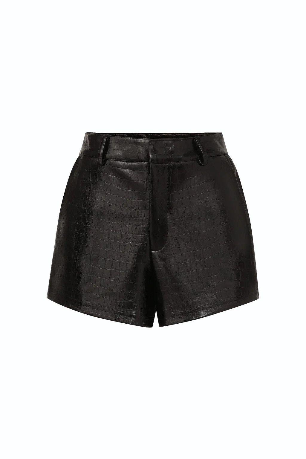Jaclyn Leather Short - Black | The Noli Shop