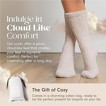 Unboxme Gifts Warm & Cozy Ultra-Luxe Cloud Sock for Women & Men - Super Soft Luxurious Fabric Sle... | Amazon (US)