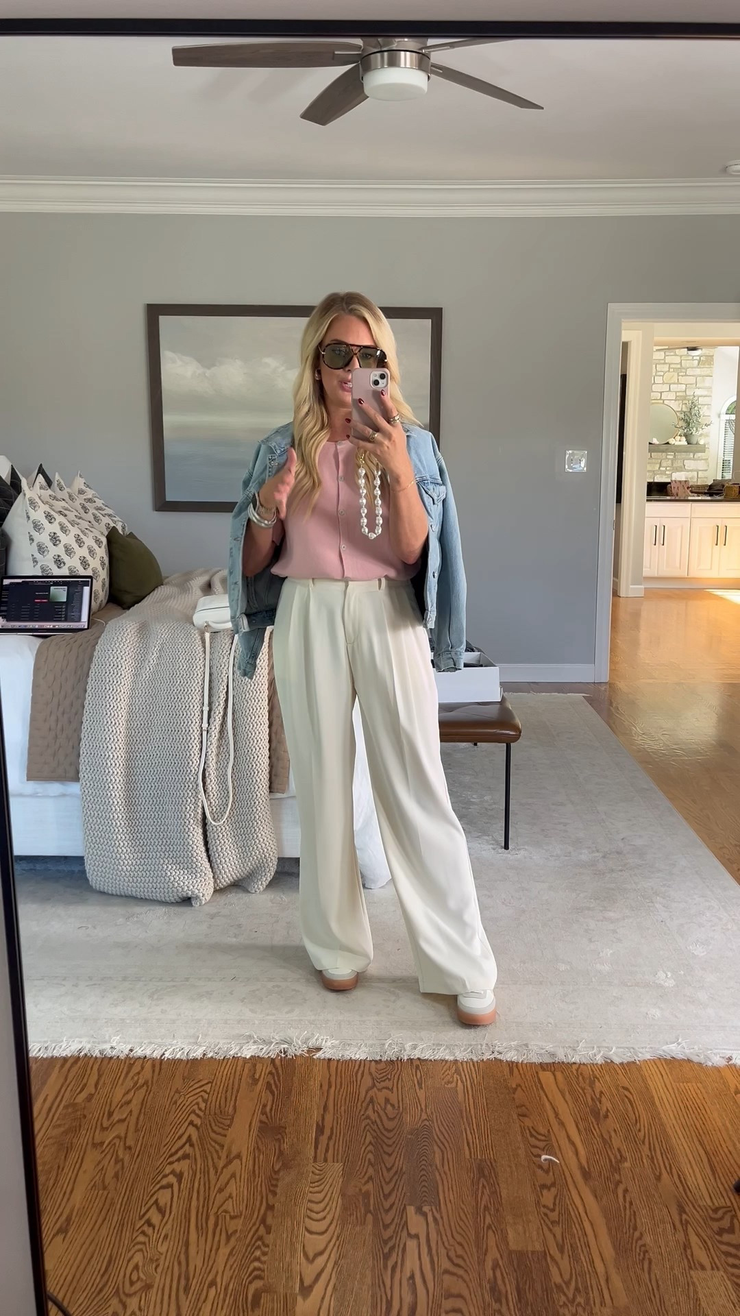 Wearing a small in the jacket & sweater and a small long in the trousers - everything fits true to size. I’m 5’6 for reference 

Casual outfit, spring outfit, spring sweaters, cardigan, Amazon sweater, Amazon trousers, trousers outfit, sneakers

#LTKSeasonal #LTKootd #LTKgrwm