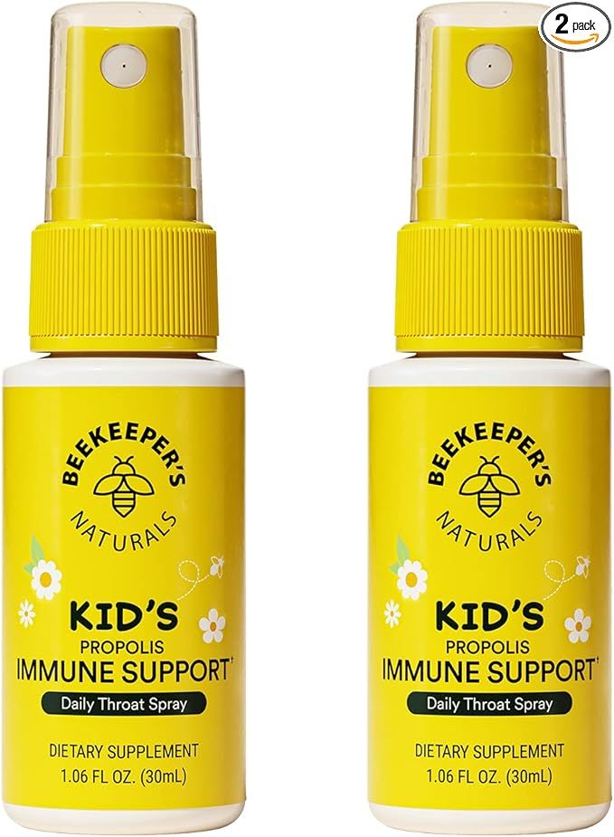 Beekeeper's Naturals Kids Propolis Throat Spray 95% Bee Propolis Extract - Natural Immune Support... | Amazon (US)