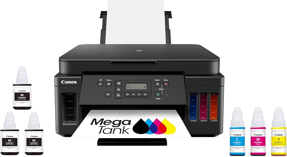 Canon PIXMA G6020 All-in-One Supertank Wireless (Megatank) Printer, Copier and Scan with Mobile P... | Amazon (US)