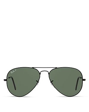 RayBan Polarized Original Aviator Sunglasses, 58mm | Bloomingdale's (US)
