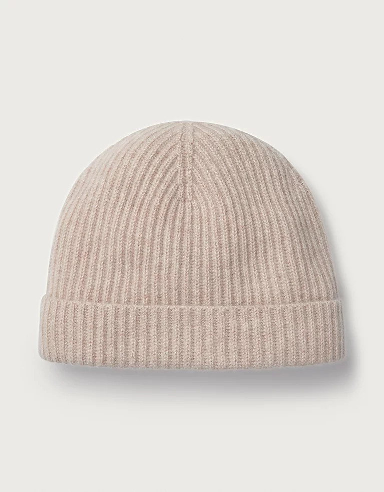 Cashmere Ribbed Hat | The White Company UK & ROW
