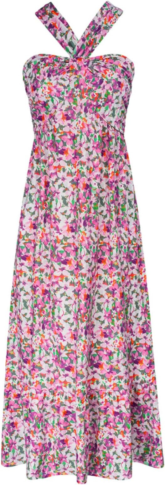 GRACE KARIN 2025 Women's Criss Cross Halterneck Sleeveless Summer Floral Print Flowy A Line Maxi ... | Amazon (US)