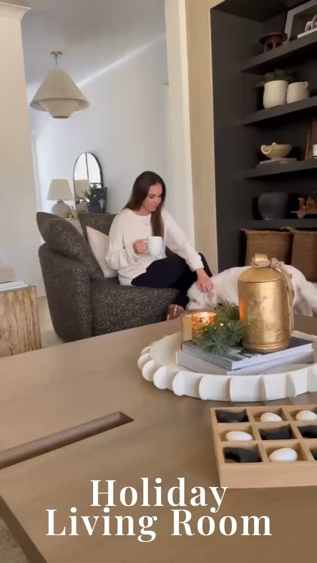 Cozy moments by candlelight ✨ The perfect mix of sandalwood vanilla, soft golds, and greenery to bring that calm, festive glow home this season. Style your coffee table with layers of warmth — candles, bells, and books always do the trick 🤍

Shop my favorite candles, trays, and holiday accents here!
#porcheandco #coffeetablestyling #holidayhome #neutralchristmasdecor #modernclassicstyle #homedecorfinds

Need even more styling or interior design help inside your home?! Visit our Online Interior Design Studio and one of our designers would love to help! Secure your packages today 🏡 —> https://porcheandco.com/edesign



#LTKSeasonal #LTKHome #LTKHoliday