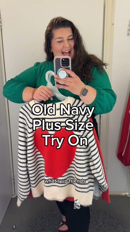 Old Navy Plus Size Try On! I’m wearing a 2X or XXL in most everything! The jeans and faux leather pants I’m wearing are both a size 22W, I find that I need to size up in old navy denim/pants. The cargo type pants I’m wearing a 2X and they fit well. 

#LTKfindsunder50 #LTKstyletip #LTKplussize
