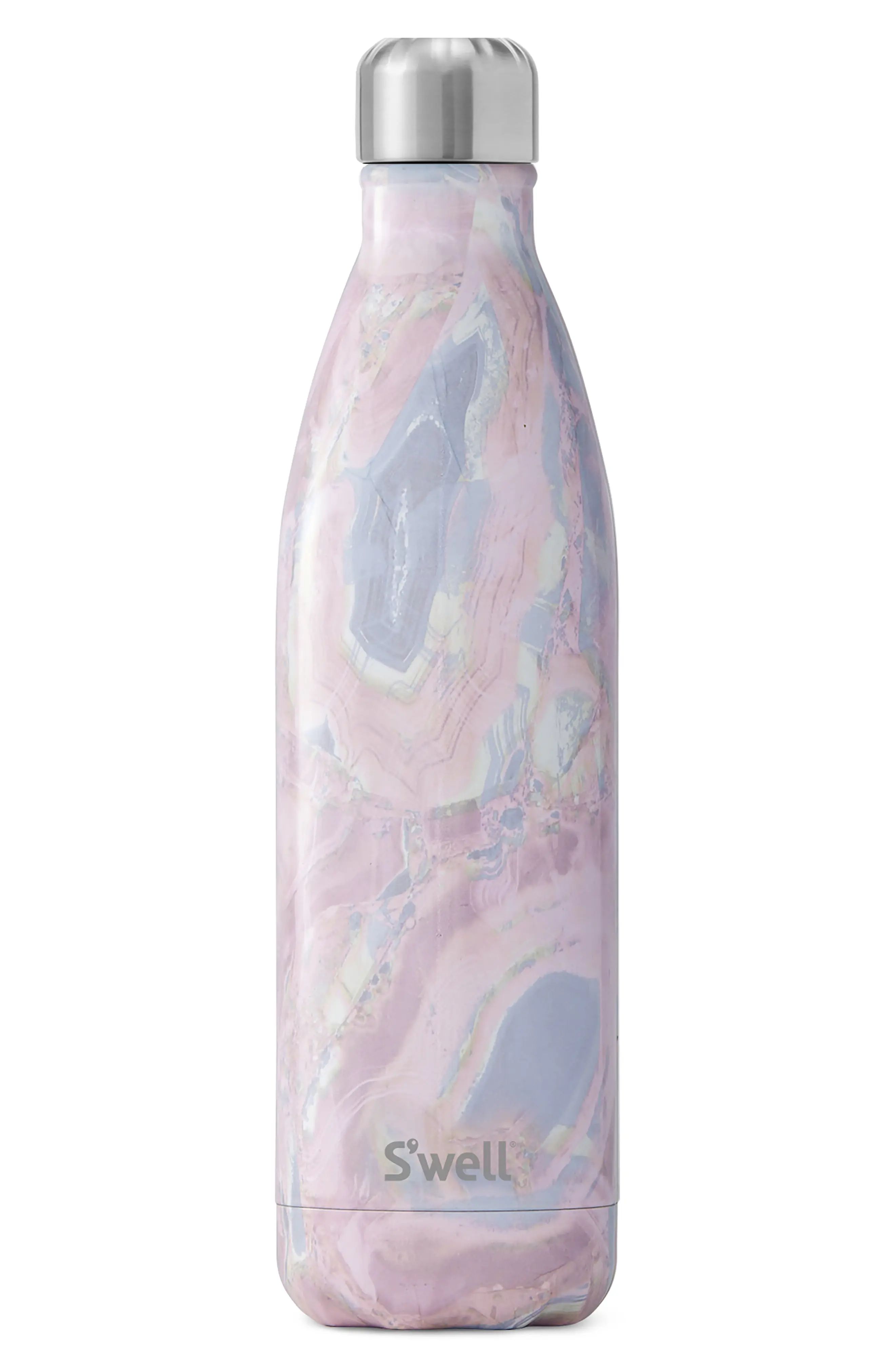 S'Well 25-Ounce Insulated Stainless Steel Water Bottle in Geode Rose at Nordstrom | Nordstrom