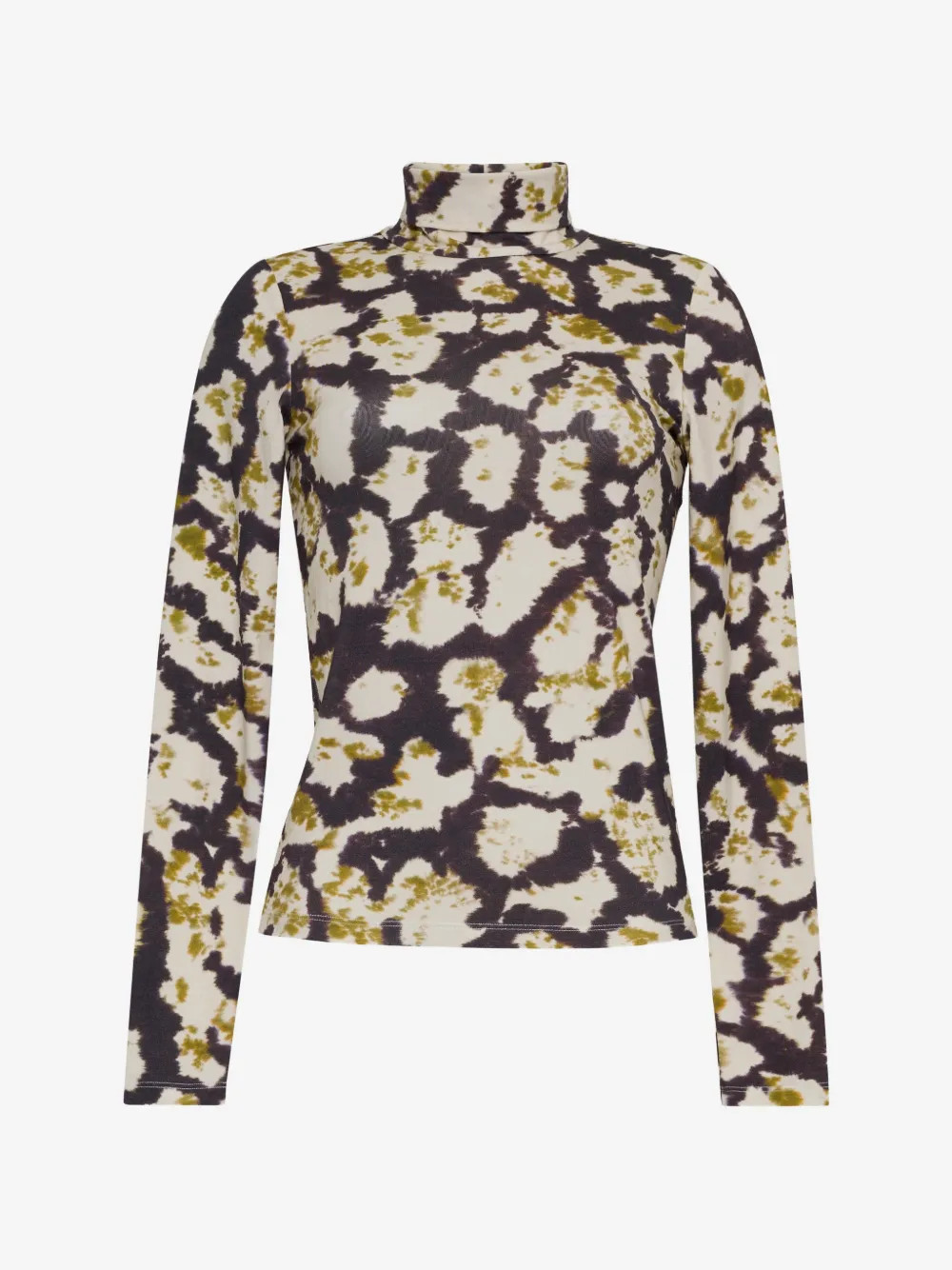 Cara Cara Piper spotted-print turtleneck top - Neutrals | Farfetch Global