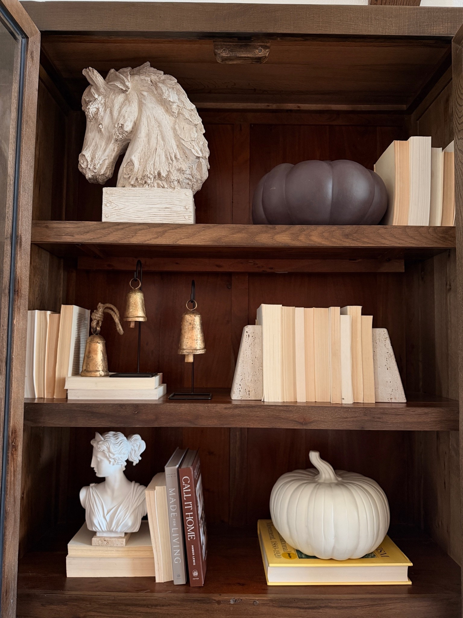 fall shelf styling | fall shelf decor | fall home decor | bookshelf styling | bookshelf decor | fall decorating ideas | subtle fall decor | neutral fall decor | cozy home decor | traditional fall decor | fall pumpkins | seasonal home decor | vintage inspired decor | collected home

#LTKstorytime #LTKSeasonal #LTKHome