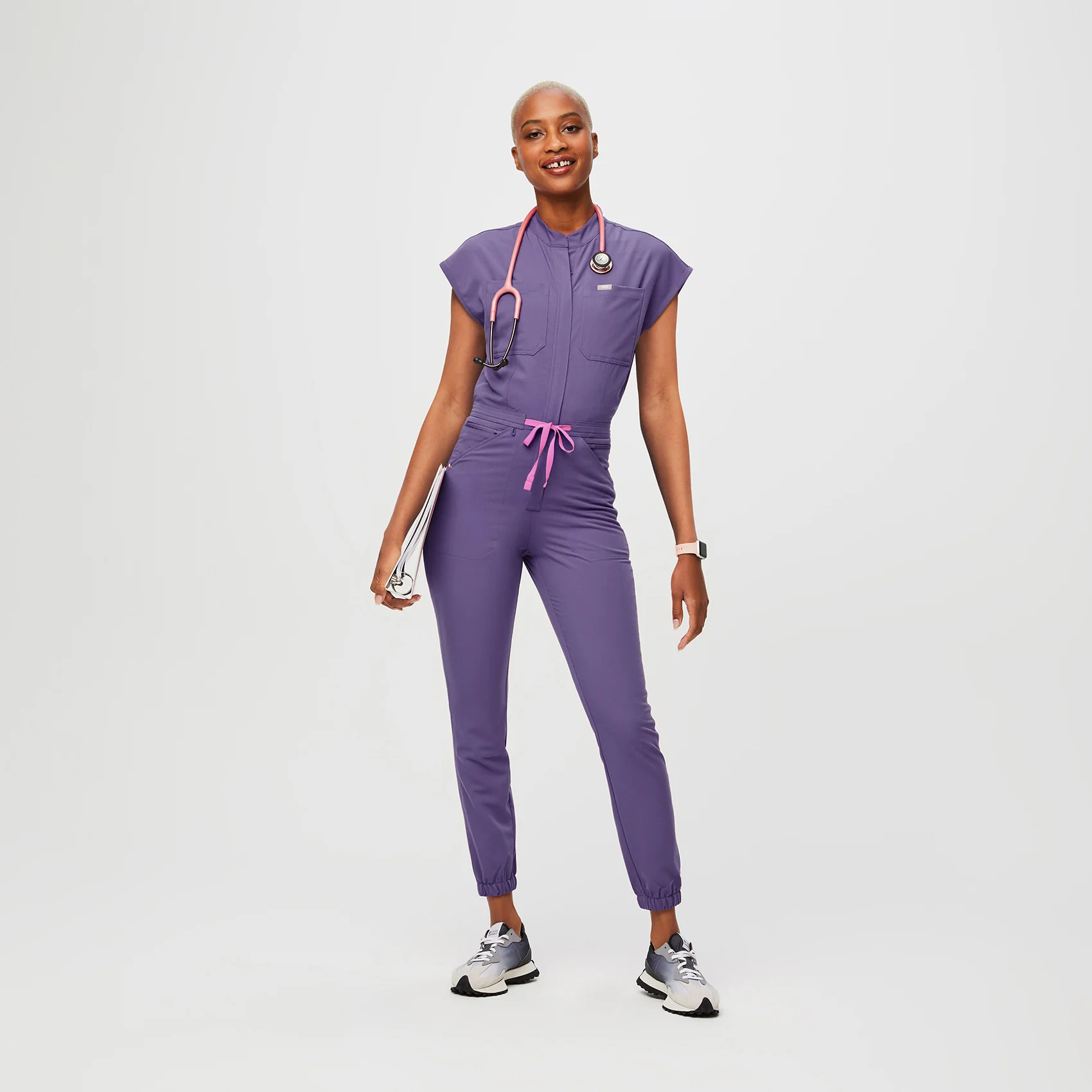Women’s Rafaela Cargo ScrubJumpsuit™ - Amethyst · FIGS | FIGS