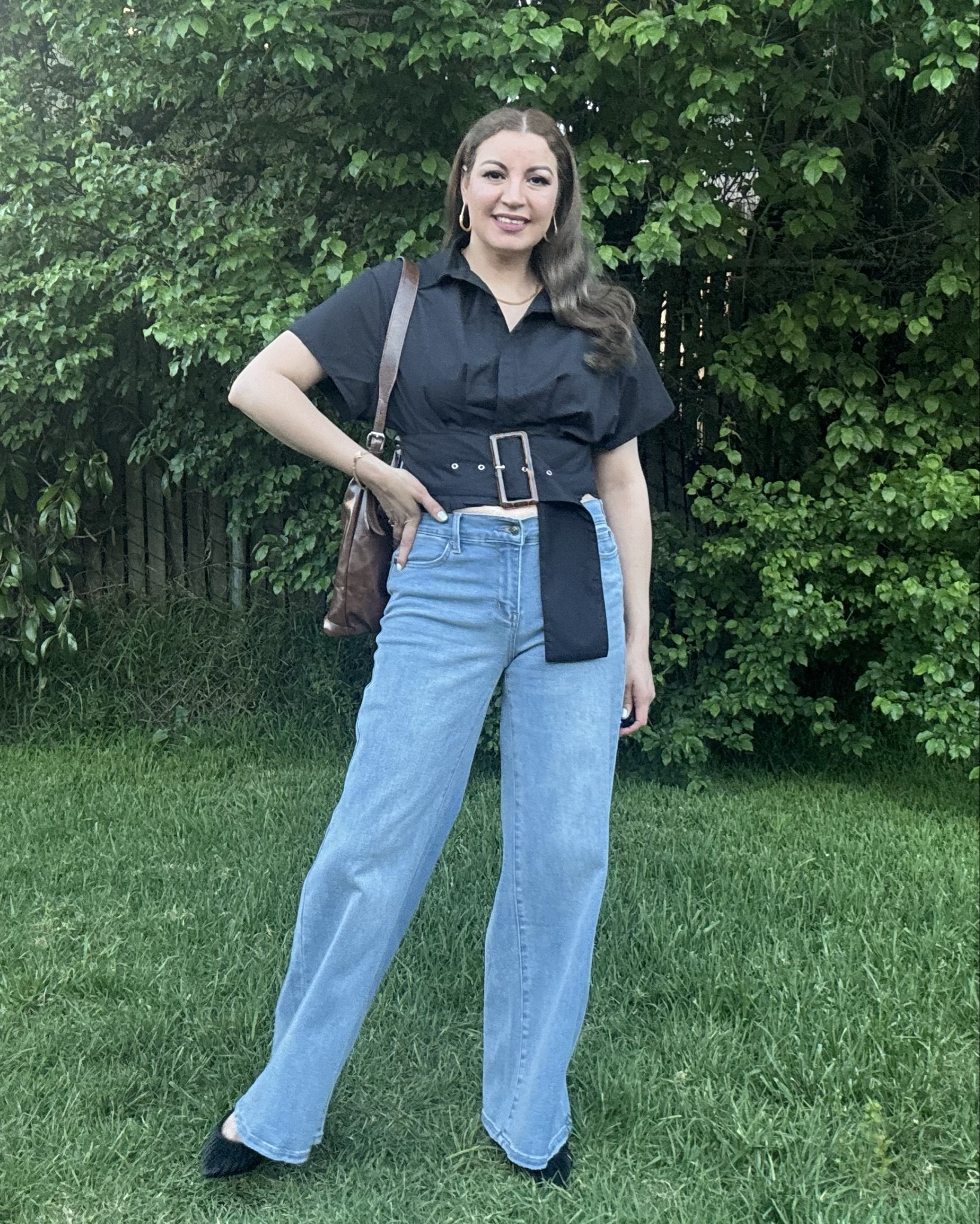 OYOANGLE Pleated shirts with buttons for women, turtleneck, short sleeves, elegant casual blouses.

#LTKdayinmylife #LTKSaleAlert #LTKSeasonal