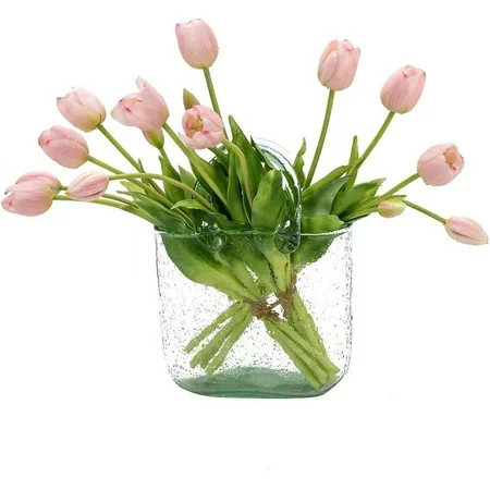 10pcs Artificial Tulips Flowers, Real Touch Latex Bouquet, Fake Tulips for Office Wedding Party Home Kitchen Garden Decoration(Light Pink,10pcs) | Walmart (US)
