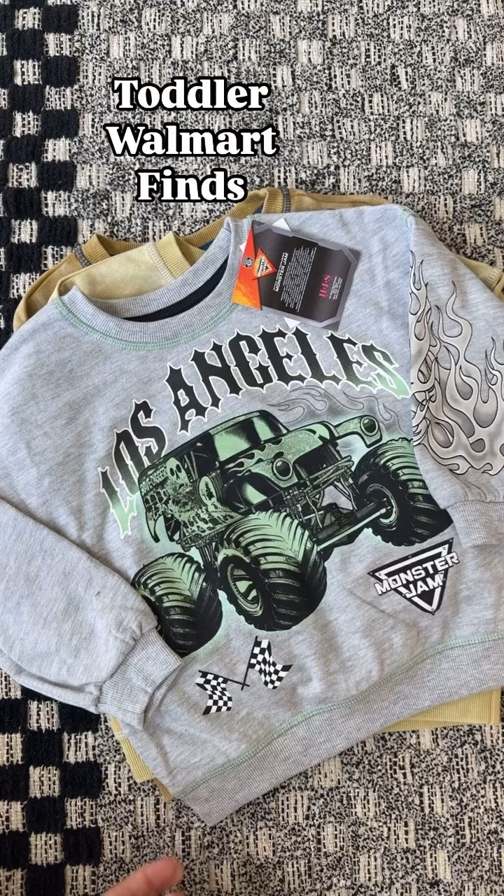 Another Walmart find🤩🤩🤩 can’t wait to put these on Reid! Ofc Grave Digger is my fave 


#sahm #kidsclothes #babyclothes #toddlerfashion #toddlerootd #kidsfashion #toddleroutfitinspo #toddlerboystyle #walmartfinds #monsterjam