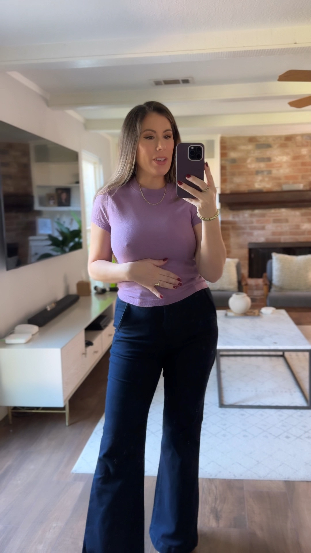 Walmart fashion is at it again!! This thin, sweater top is perfect for transitional fall fashion.  Paired with my Sofia Vergara jeans I love so much.  They are trouser jeans and look so elevated. 

#walmart #walmartjeans #walmartoutfit #walmartstyle 

#LTKSeasonal #LTKFindsUnder50 #LTKOver40