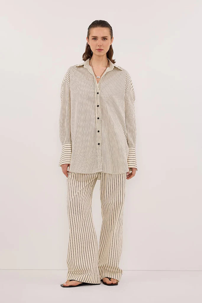 SABLE CREAM SILK BLEND PANT | DISSH
