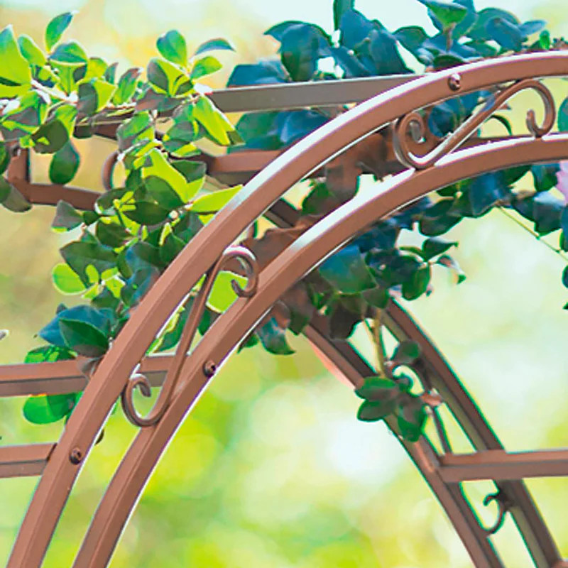 Iron Montebello Arbor with Gate | Arbors | Plow & Hearth | Plow & Hearth