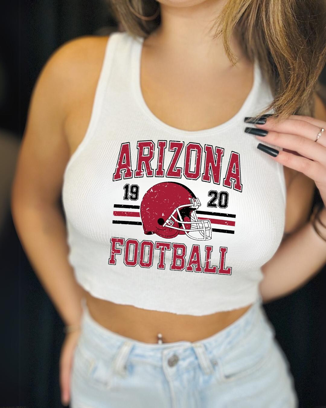 Arizona Football Graphic Tank Top | Vintage Style Game Day Crop | Retro Sports Shirt - Etsy | Etsy (US)