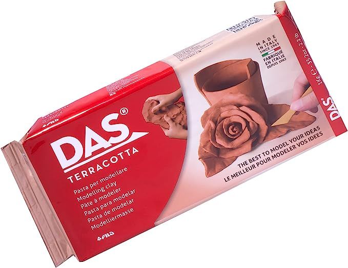 DAS Air-Hardening Modeling Clay - Terra Cotta Clay 2.2lb Block - Pliable Air Clay for Sculpting a... | Amazon (US)