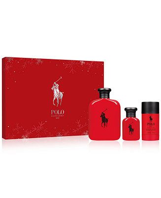 Ralph Lauren Men's 3-Pc. Polo Red Eau de Toilette Gift Set & Reviews - Cologne - Beauty - Macy's | Macys (US)