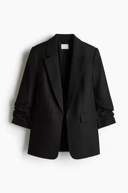 Gathered-sleeve blazer | H&M (UK, MY, IN, SG, PH, TW, HK)