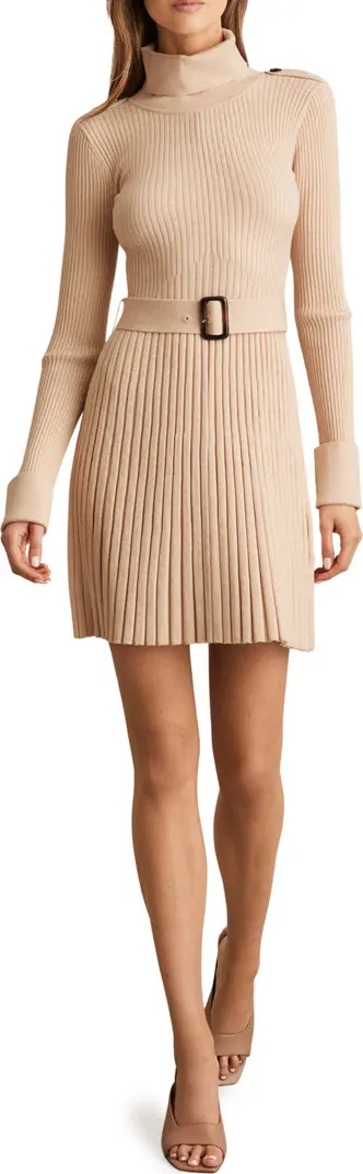 Reiss Vinnie Belted Long Sleeve Sweater Dress | Nordstrom | Nordstrom