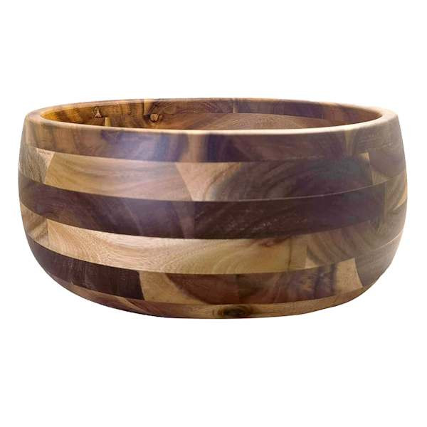 Acacia Wood Serving Bowl, Large | At Home