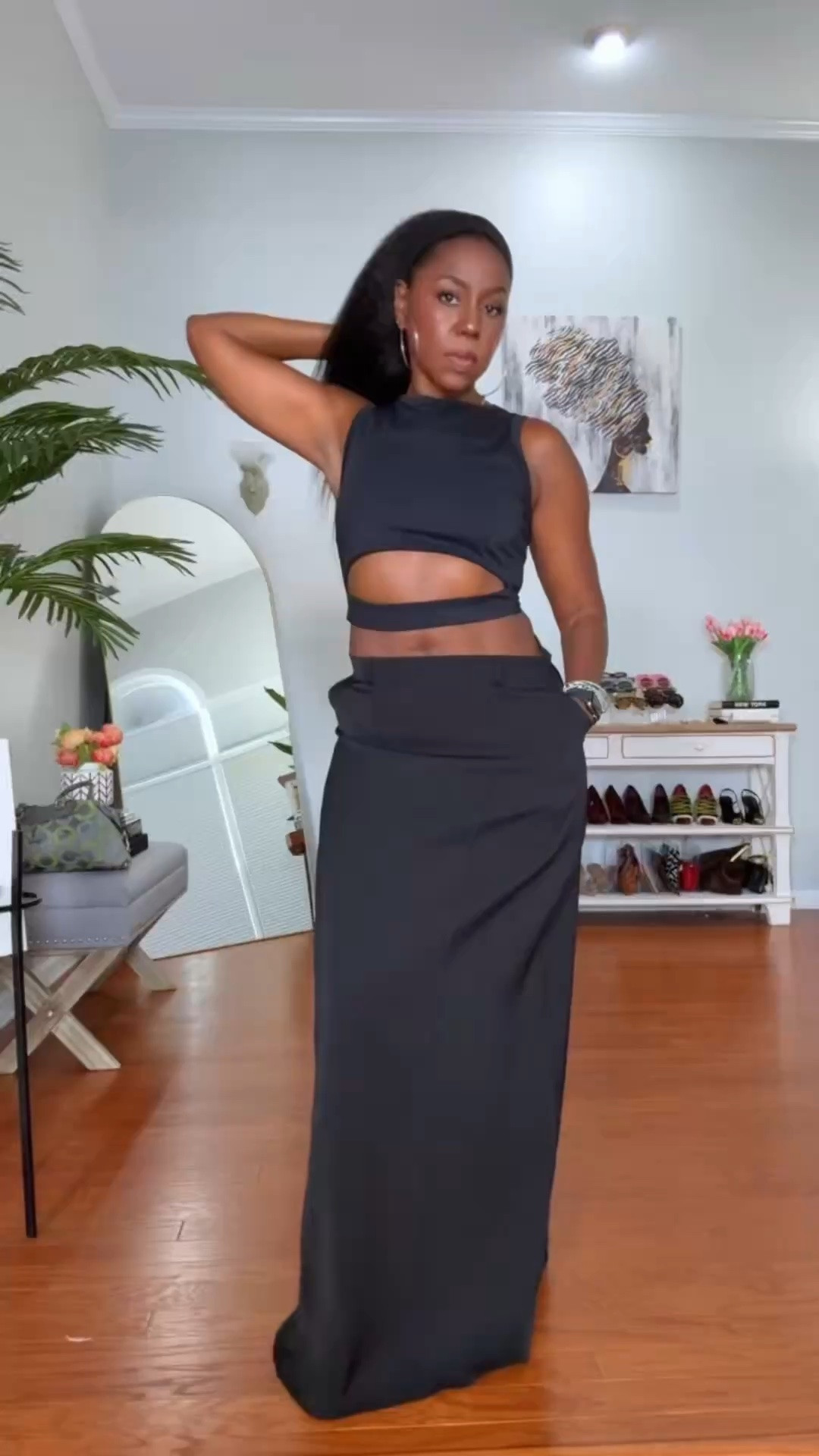 DAY 27 | SHOPPING MY CLOSET 💋

The vibe: reservations at 8, cocktails at 7:30, and I’m absolutely not coming home early. 🖤🥂

Grown. Sexy. Effortless. 

Because sometimes the outfit doesn’t need an occasion…the outfit IS the occasion. 💋

5’4 | 155 lbs | Size M

What I’m Wearing:

* @H&M Blazer – M (linked similar)
* Amazon Maxi Skirt  – M
* @adidas Adidas sneakers – 9
* @michaelkors-us michaelkors handbag (linked similar)

Shop the look here on LTK.

Style it. Own it. SLAY it. 💋

#ShopMyCloset #Over50Style #DateNightStyle #GirlsNightOut #LTKOver50

#LTKootd #LTKOver40 #LTKMidsize