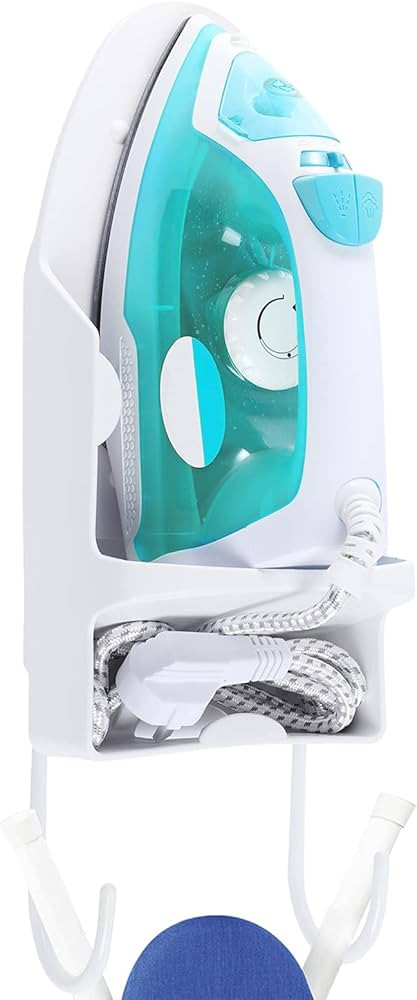 Ironing Board Hanger Wall Mount, Iron Hanger with Ironing Board Rack, Heat Resistant Iron Holder ... | Amazon (US)