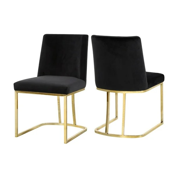 Meridian Furniture Inc Heidi Upholstered Dining Side Chair - Set of 2 | Walmart (US)
