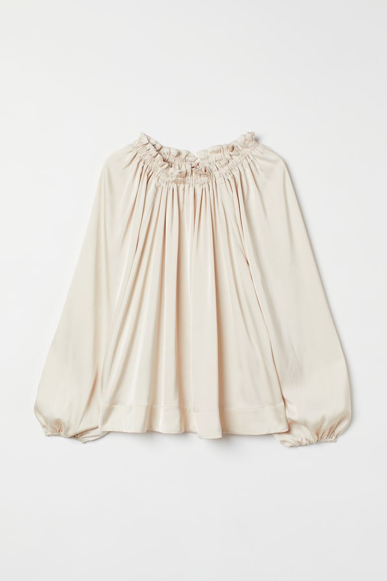 H&M+ Balloon-sleeved Blouse | H&M (US + CA)