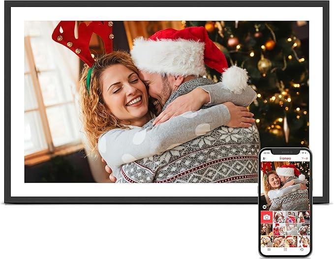 WiFi Digital Picture Frame, Frameo 15.6 inch Large Digital Photo Frame, 1920*1080 IPS FHD Touchsc... | Amazon (US)