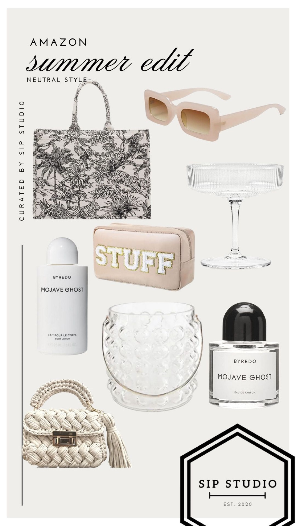 Amazon summer finds 💫

#amazon #fashion #travel #beaty #aesthetic #perfume #icebucket #tote #champagnecoup #sunglasses 

#LTKitbag #LTKbeauty #LTKhome