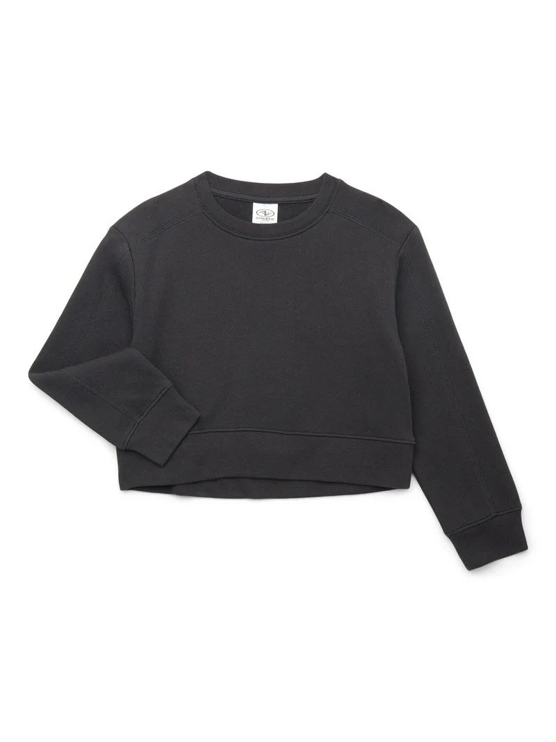 Athletic Works Little and Big Girls Fleece Sweatshirt, Sizes 4-18 & Plus | Walmart (US)