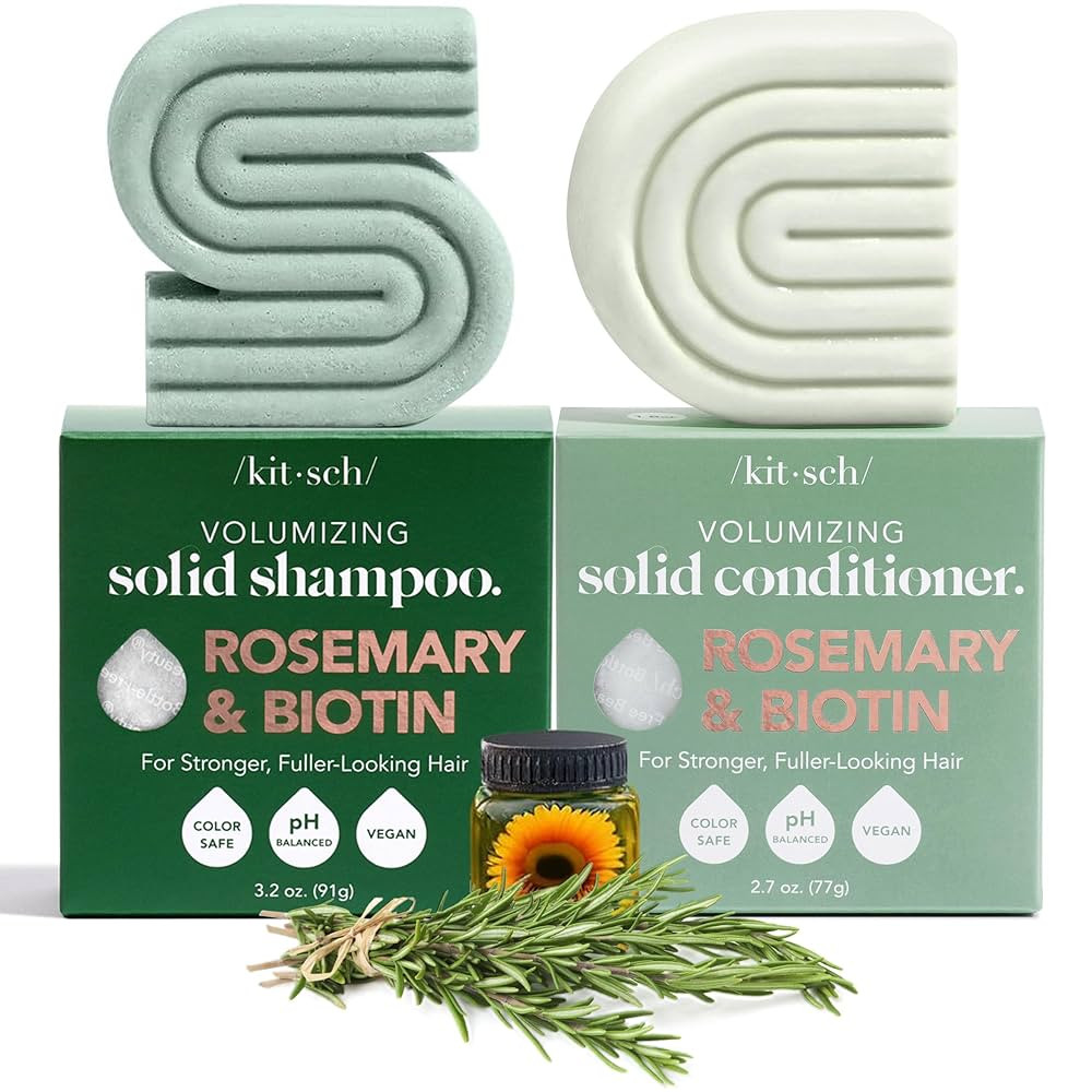 Kitsch Rosemary & Biotin Shampoo and Conditioner Set for Hair Growth - Strengthening, Thickening ... | Amazon (US)