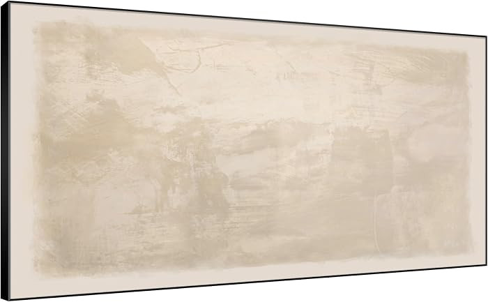 SIGNWIN 36"x72" Extra Large Framed Wall Art Beige Abstract Print for Home Living Room Bedroom Dec... | Amazon (US)