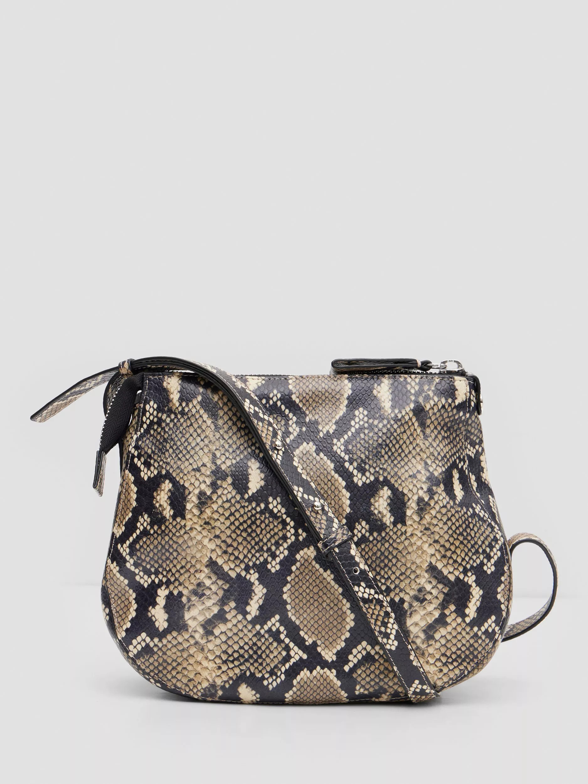HUSH Snake Crescent Leather Bag, Multi | John Lewis (UK)