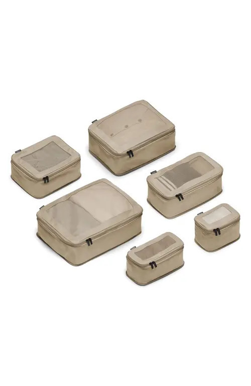 Monos Set of 6 Mesh Packing Cubes in Tan at Nordstrom | Nordstrom