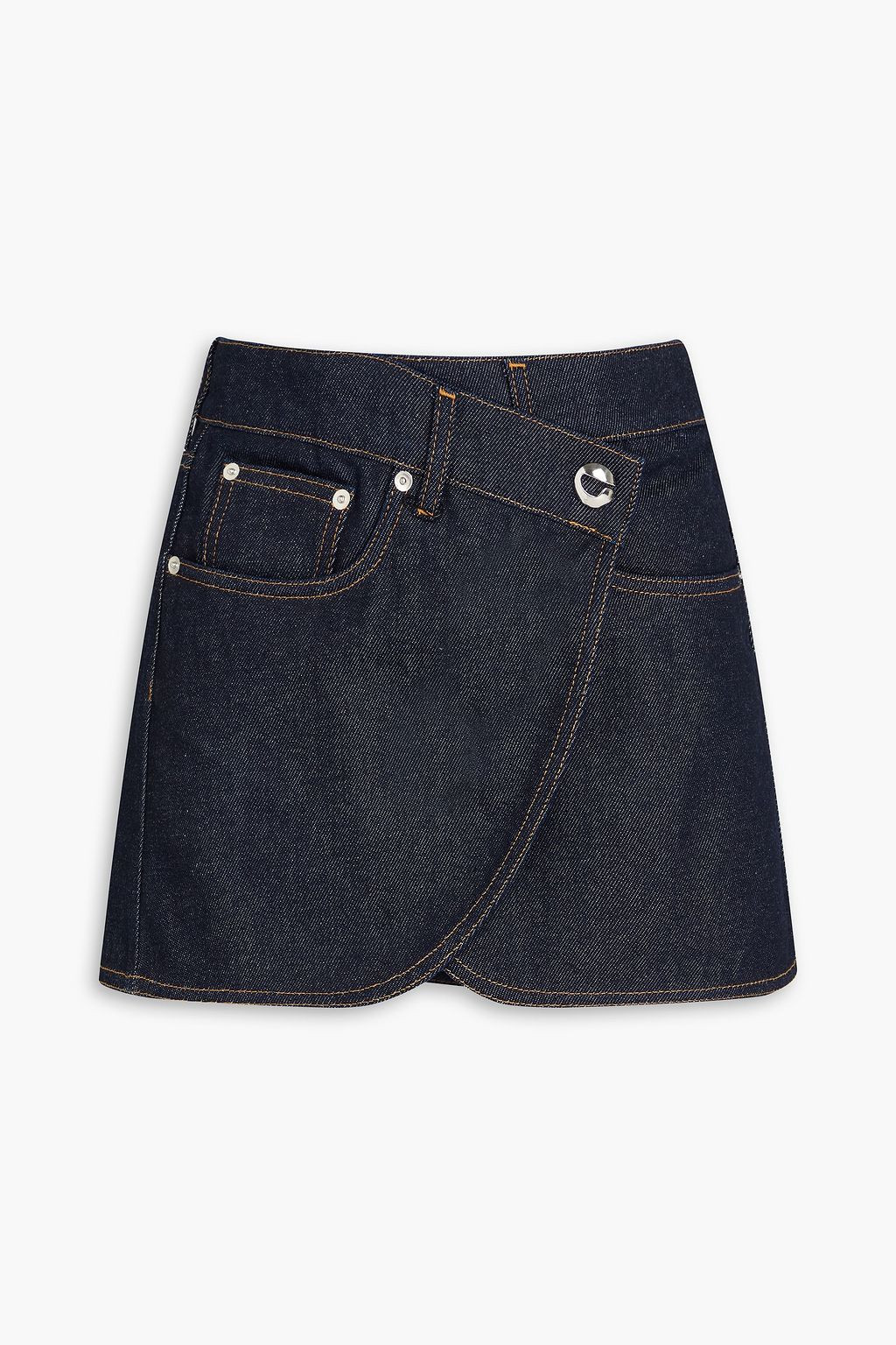 Denim mini wrap skirt | The Outnet (US and CA)