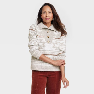 Women's Collared Pullover Sweater - Knox Rose™ | Target