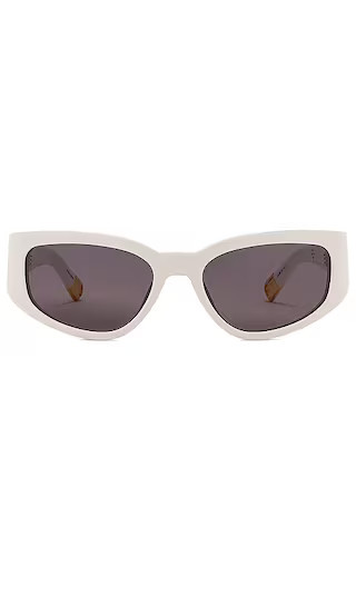 Linda Farrow Linda farrow gafas de sol gala en color blanco talla all en White Yellow Gold & Grey - White. Talla all. | Revolve Clothing (Global)