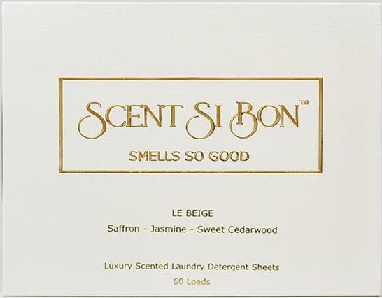 Scent Si Bon Luxury Scented Laundry Detergent Sheets, 60 Loads, Le Beige Scent Inspired by Baccar... | Amazon (US)