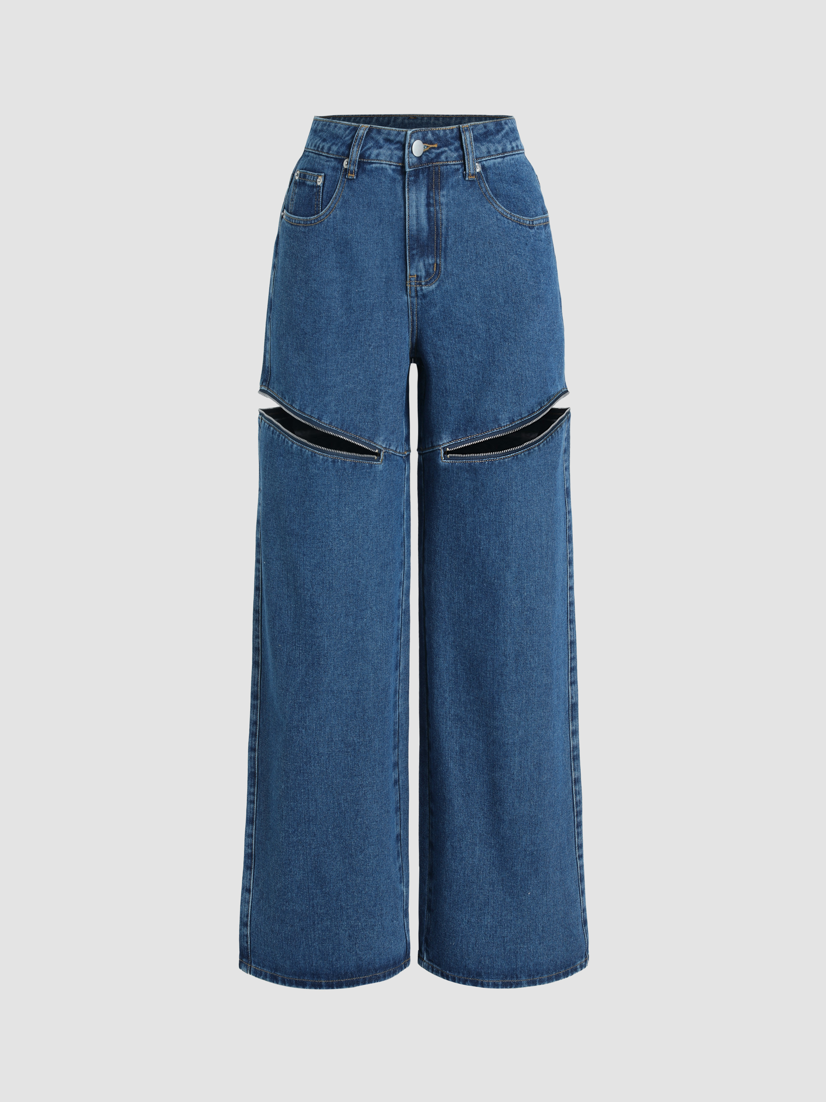 Denim Straight Leg Zip Jeans - Cider | Cider
