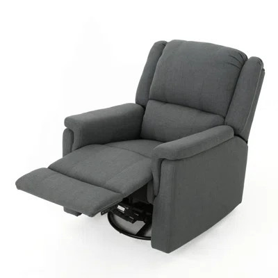 Comfortable Manual Reclining Chair With Swivel Function For Relaxation | Wayfair North America