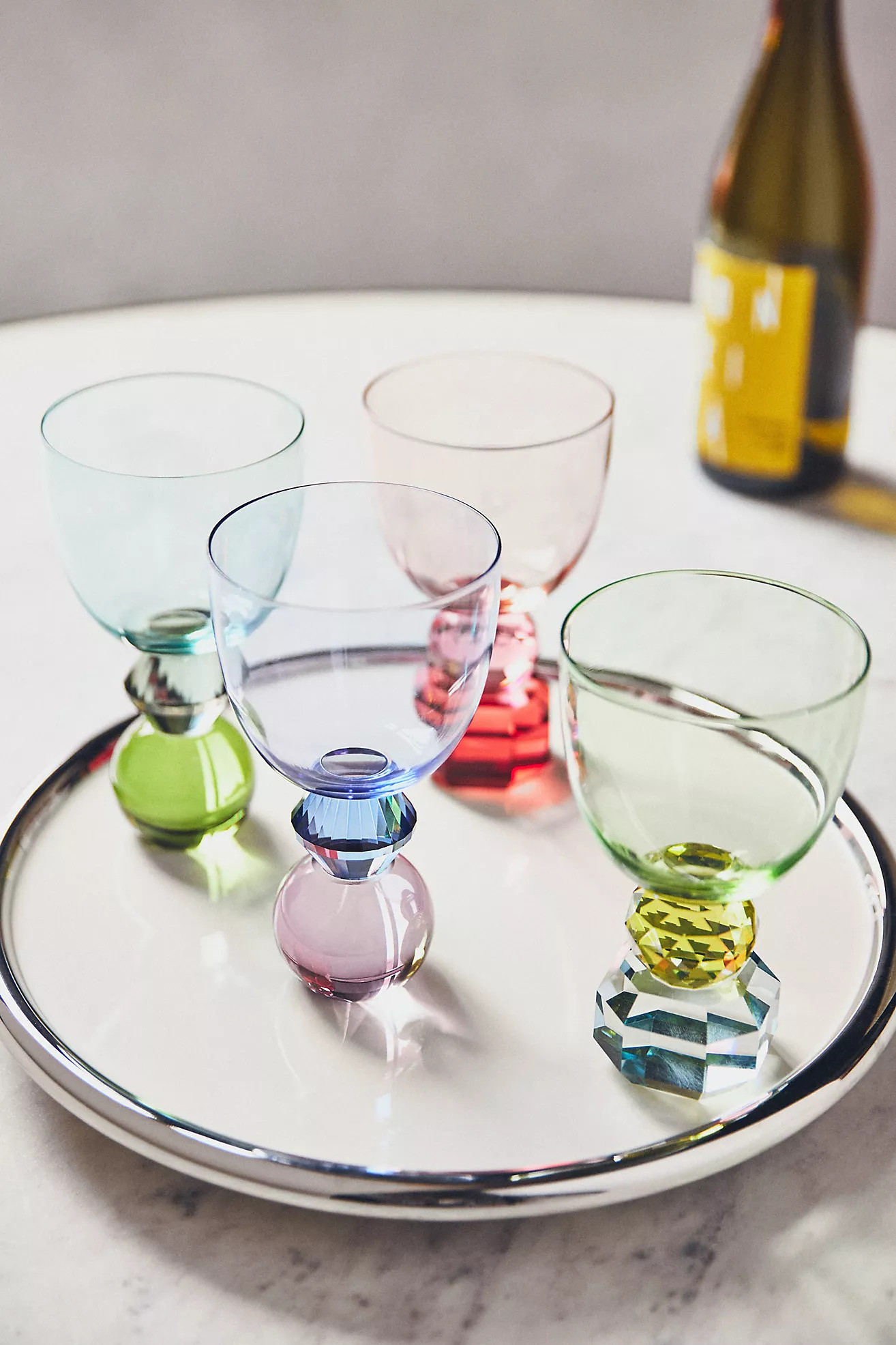 Gemmie Wine Glasses, Set of 4 | Anthropologie (US)