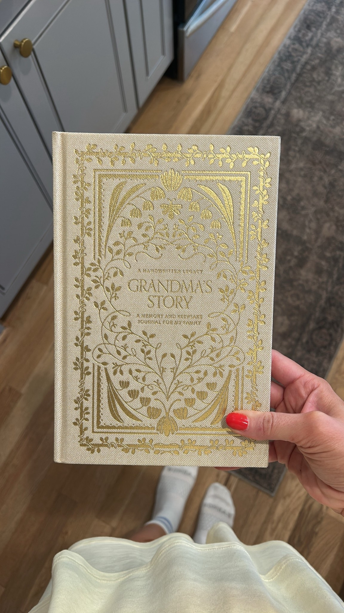 I got this memory and keepsake journal for my mother in law and now I want to gift it to all my parents/grandparents. It prompts them with questions about their childhood, growing up, starting a family, etc! 

#LTKGiftGuide #LTKFindsUnder50 #LTKSaleAlert