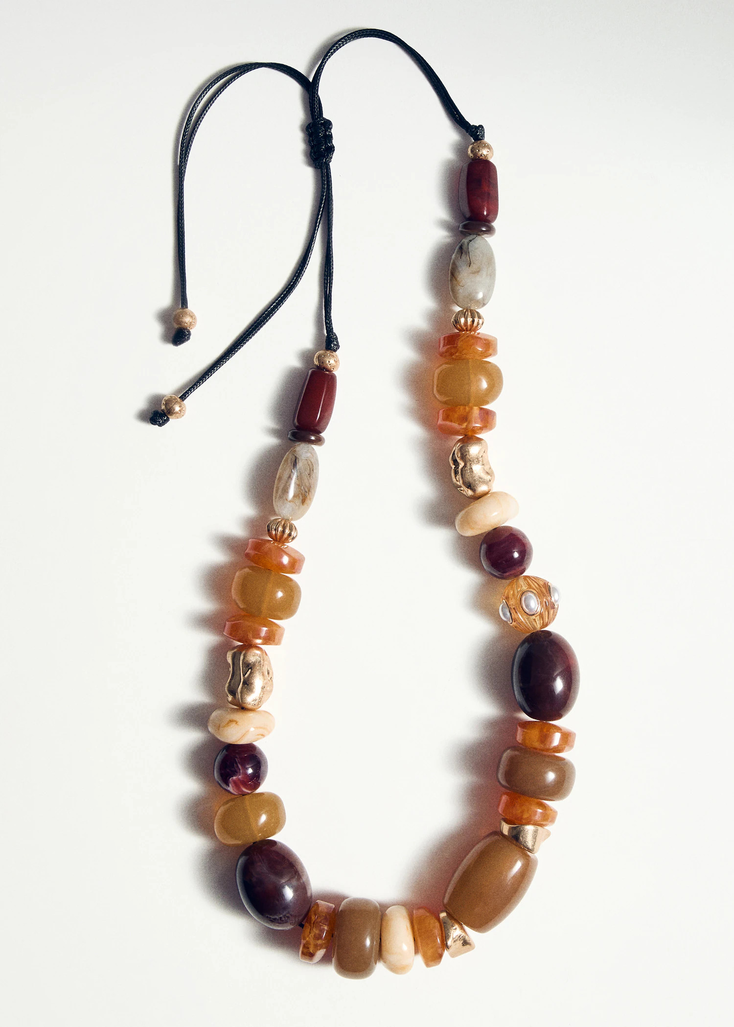 Maxi necklace with combined resin balls - Women | MNG Australia | Mango (US/MX/AU)